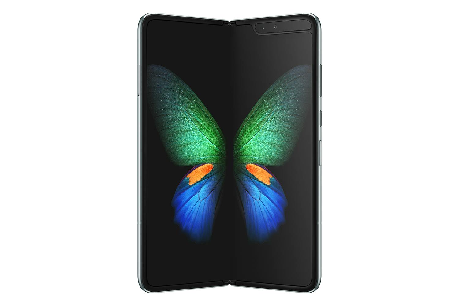 Samsung Galaxy Fold delvis utfälld